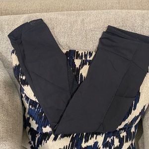 Lululemon size 8 leggings. 7/8 length with mesh dot paneling.